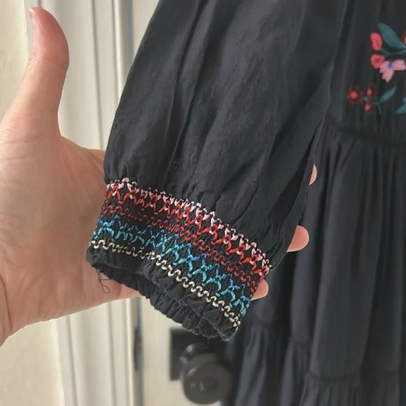 Free People Embroidered Off-the-Shoulder Mini Dress - Picture 9 of 13